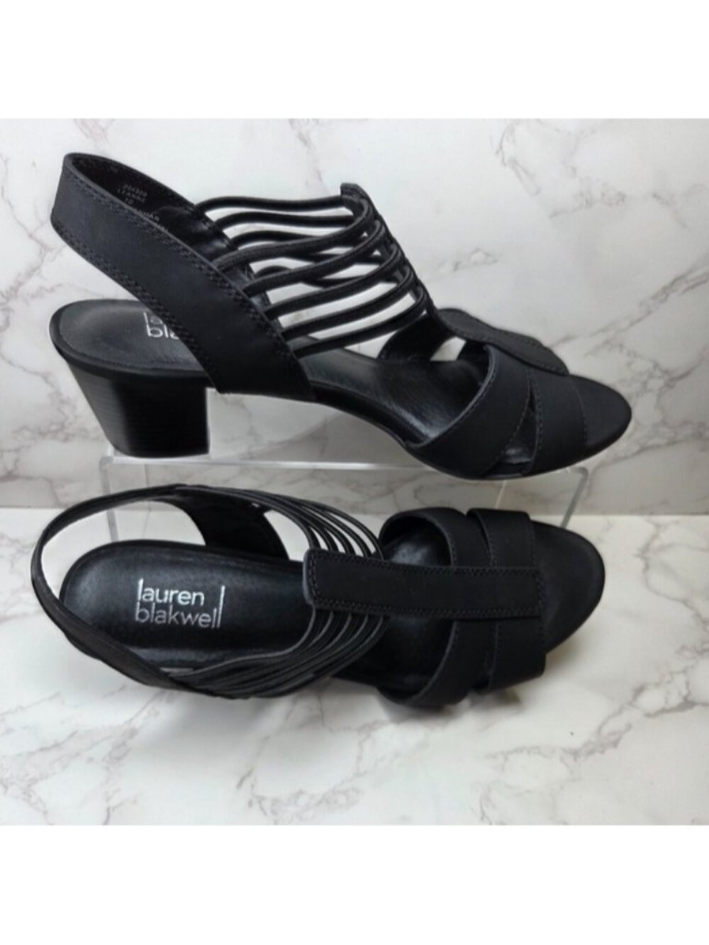 Black Women's Heeled Sandals